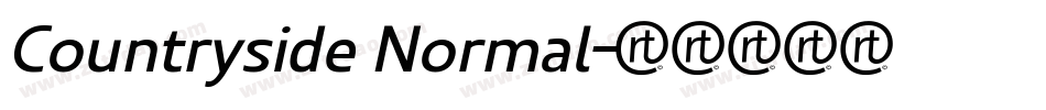 Countryside Normal字体转换